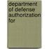 Department Of Defense Authorization For