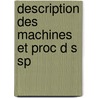 Description Des Machines Et Proc D S Sp by Commerce France Min. Du
