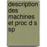 Description Des Machines Et Proc D S Sp door Commerce France Min. Du