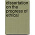 Dissertation On The Progress Of Ethical
