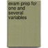 Exam Prep For One And Several Variables