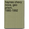 Haynes Chevy Nova, Geo Prism, 1985-1992 door Jon Lacourse