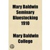 Mary Baldwin Seminary Bluestocking 1910