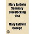 Mary Baldwin Seminary Bluestocking 1913