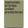 Memorials Of Bristo United Presbyterian door James Thin