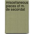 Miscellaneous Pieces Of M. De Secondat