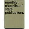 Monthly Checklist of State Publications door Library Of Congress. Division