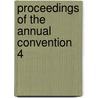 Proceedings Of The Annual Convention  4 door Religious Education Association