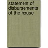 Statement Of Disbursements Of The House door United States. House