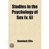 Studies In The Psychology Of Sex (V. 6)