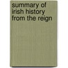 Summary Of Irish History From The Reign door Selina Martin