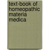 Text-Book Of Homeopathic Materia Medica door George Royal
