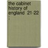 The Cabinet History Of England  21-22 ;