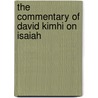 The Commentary of David Kimhi on Isaiah by Louis Finkelstein