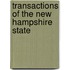 Transactions Of The New Hampshire State