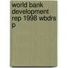 World Bank Development Rep 1998 Wbdrs P door World Bank Group