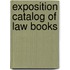 Exposition Catalog Of Law Books