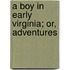 A Boy In Early Virginia; Or, Adventures