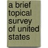 A Brief Topical Survey Of United States