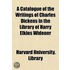 A Catalogue Of The Writings Of Charles D