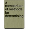 A Comparison Of Methods For Determining door Sharon Carpenter
