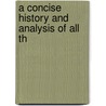 A Concise History And Analysis Of All Th door Edward Boid