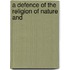 A Defence Of The Religion Of Nature And
