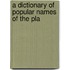 A Dictionary Of Popular Names Of The Pla