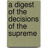A Digest Of The Decisions Of The Supreme by Wade Warren Thayer