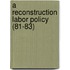 A Reconstruction Labor Policy (81-83)