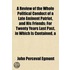 A Review Of The Whole Political Conduct