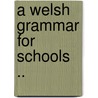 A Welsh Grammar For Schools .. door Anwyl