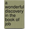 A Wonderful Discovery In The Book Of Job door Samuel O. Trudell