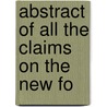Abstract Of All The Claims On The New Fo door New Forest