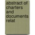 Abstract Of Charters And Documents Relat