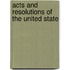 Acts And Resolutions Of The United State