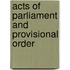 Acts Of Parliament And Provisional Order