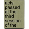 Acts Passed At The Third Session Of The door Spain United States