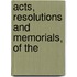 Acts, Resolutions And Memorials, Of The