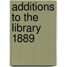 Additions To The Library 1889 door California Academy of Sciences