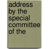 Address By The Special Committee Of The door New York. Cham York.