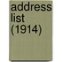 Address List (1914)