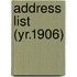 Address List (Yr.1906)