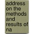 Address On The Methods And Results Of Na
