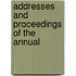 Addresses And Proceedings Of The Annual