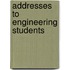 Addresses To Engineering Students