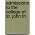 Admissions To The College Of St. John Th