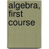 Algebra, First Course door Edith Long