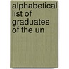Alphabetical List Of Graduates Of The Un door University Of Edinburgh