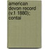 American Devon Record (V.1 1880); Contai